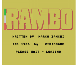 Rambo (1986, MSX, Visiogame)