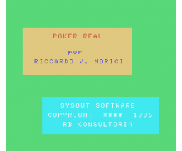 Poker Real (MSX, Sysout, Riccardo V. Morici)