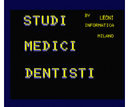 Gestione Studi Medico-Dentistici (MSX2, Leoni Informatica)