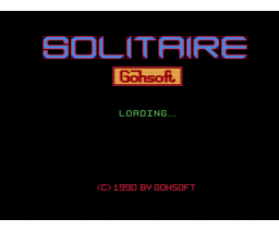 Solitaire (1990, MSX2, Gohsoft)