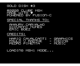 Gold Disk #3 (2020, MSX, MSX2, Clube MSX)
