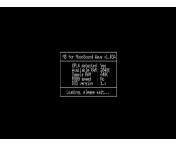 MoonBlaster for MoonSound Wave Version (1995, MSX2, Moonsoft)