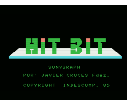 Sonygraph (1985, MSX, Indescomp)