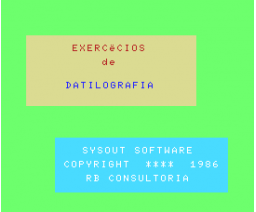 Datilografia (1986, MSX, Sysout)