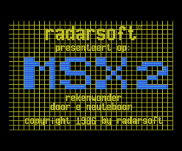 Rekenwonder (1986, MSX2, Radarsoft)
