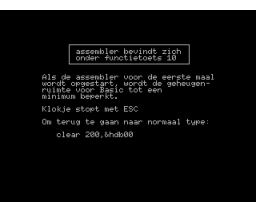 Assembler / Monitor (1988, MSX, Ron Eijnthoven)