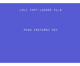 Loli Copy (1985, MSX, Soft House Pass)