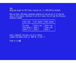 Amiga MOD Player (1993, Turbo-R, Xelasoft)