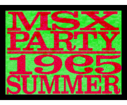 Summer MSX Party Support Disk (1995, MSX2, Turbo-R, Syntax)