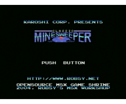 Classic Minesweeper (2004, MSX, Karoshi)