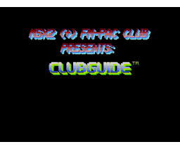 Clubguide Magazine 01 (1989, MSX2, GENIC)