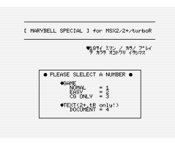 Mole Attack Game: Mary Bell Special (1992, MSX2, 3.5inchDo)