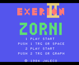 Zorni Exerion II (1984, MSX, Jaleco)