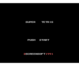 Super Tetris (1991, MSX, Screen Software)