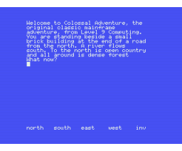 Colossal Adventure (1983, MSX, Level 9 Computing)