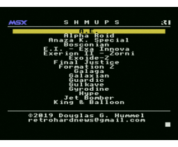 Multicart 31 in 1 Shumps - Jogos de tiro (2019, MSX, Retrohard)