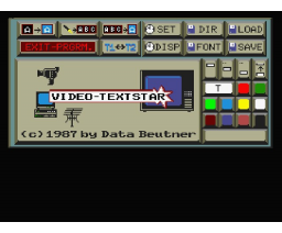 Video-Textstar (1987, MSX2, Data Beutner)