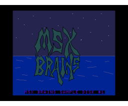 Moonblaster Sample Disk #1 (MSX2, MSX Brains)