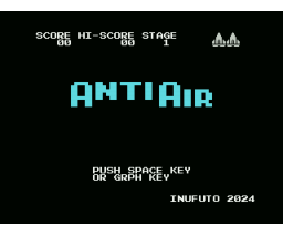 AntiAir (2024, MSX, Inufuto)