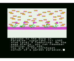 The Worm in Paradise (1985, MSX, Level 9 Computing)