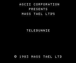 Tele Bunnie (1984, MSX, Mass Tael)