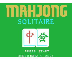 Mahjong Solitaire (2021, MSX, Under4Mhz)