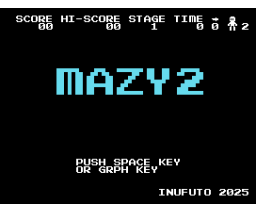 Mazy2 (2025, MSX, Inufuto)