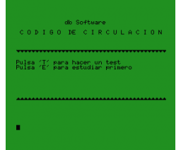 Código de Circulación (MSX, db Software)