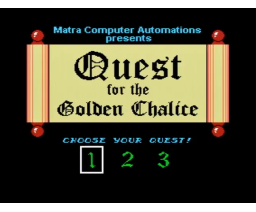 Quest for the Golden Chalice (2018, MSX, Óscar Toledo Gutiérrez)