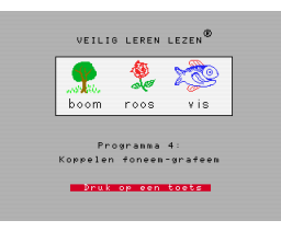 Veilig Leren Lezen - Programma 4 (1987, MSX2, Zwijsens Educatieve Software)