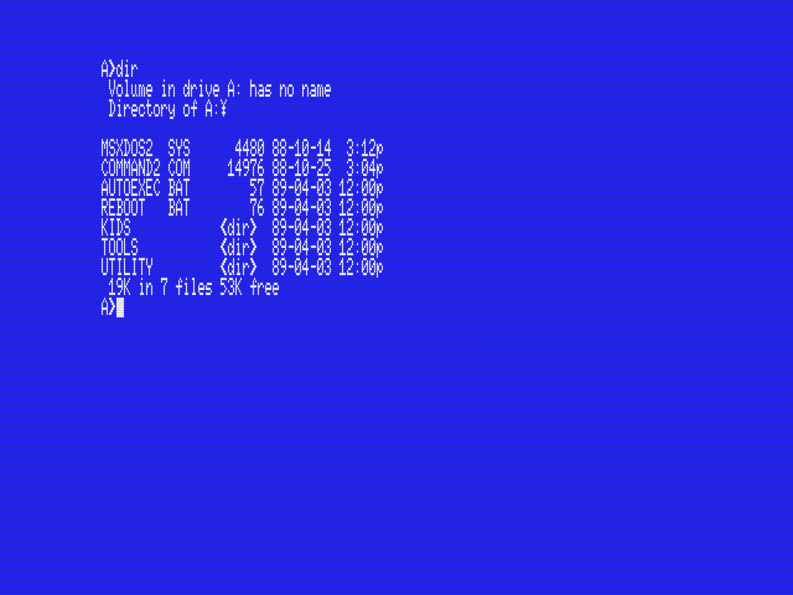 MSX-DOS2 Tools (1989, MSX2, ASCII Corporation) | Generation MSX