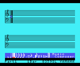 FM Music Composer (1984, MSX, YAMAHA)