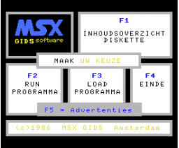 MSX Gids Disk Nr. 1-3 (1985, MSX, MSX Gids)