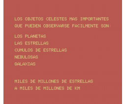 Aprende astronomía con El Firmamento (1986, MSX, Grupo de Trabajo Software (G.T.S.))