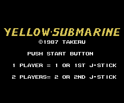 Yellow Submarine (1987, MSX, E.L.S.)