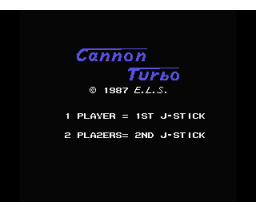 Cannon Turbo (1987, MSX, E.L.S.)