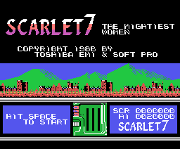 Scarlet 7 - The Mightiest Women (1986, MSX, Soft Pro International)