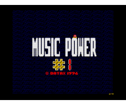 Music Power #1 (1996, MSX2, Datax)
