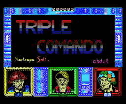 Triple Comando (1988, MSX, Xortrapa Soft)