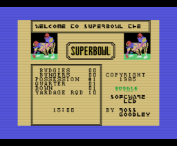 Super Bowl (1985, MSX, Budgie)