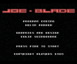 Joe Blade (1989, MSX, Players)
