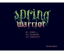 Spring Warrior (2016, MSX2, MSX2+, Turbo-R, Oniric Factor)