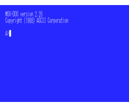 Japanese MSX-DOS 2 (1988, MSX2, ASCII Corporation)