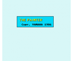 The Painter (1986, MSX2, YAMAHA)