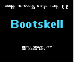 Bootskell (2021, MSX, Inufuto)