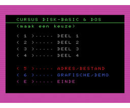 DISK CURSUS MSX (1985, MSX, SoftWorld)