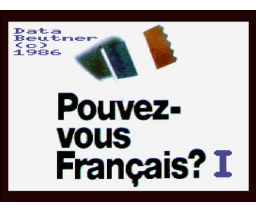 Pouvez-vous Français? (1986, MSX2, Data Beutner)