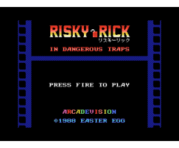 Risky Rick in Dangerous Traps (2019, MSX, Easter Egg)