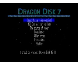 Dragon Disk #07 (1992, MSX2, MSX-Engine)
