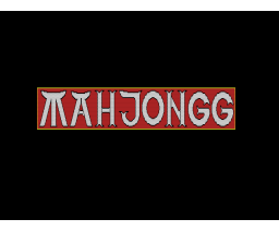 Mahjongg (1990, MSX2, Schippsoft)